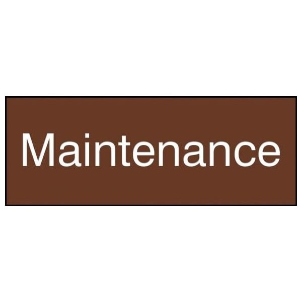 Accuform Engraved Plastic, 3 in x 8 in, Self-adhesive foam tape PSG850BR - main